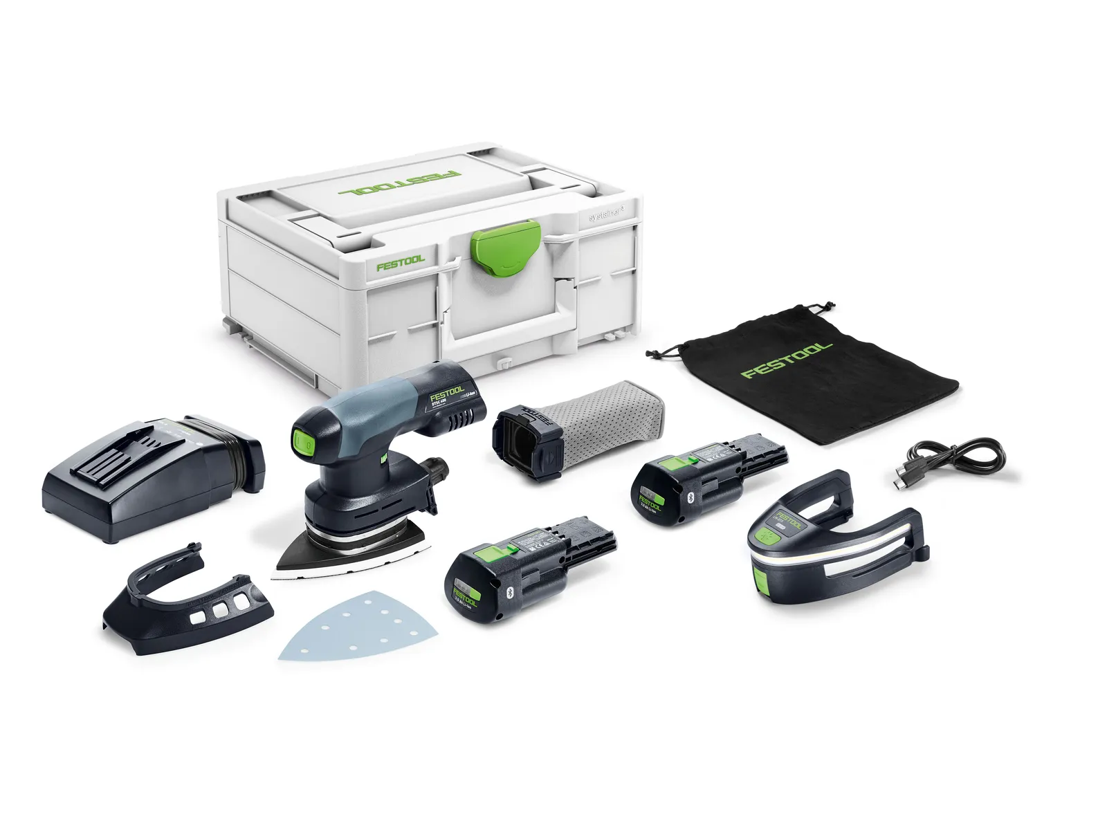 Festool deltaschuurmachine DTSC 400 3,0 I-Plus 100x150mm Ergo 18V 2x 3,0Ah