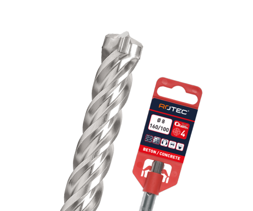 Rotec Hamerboor SDS-plus Quattro-X 4-snijder 
