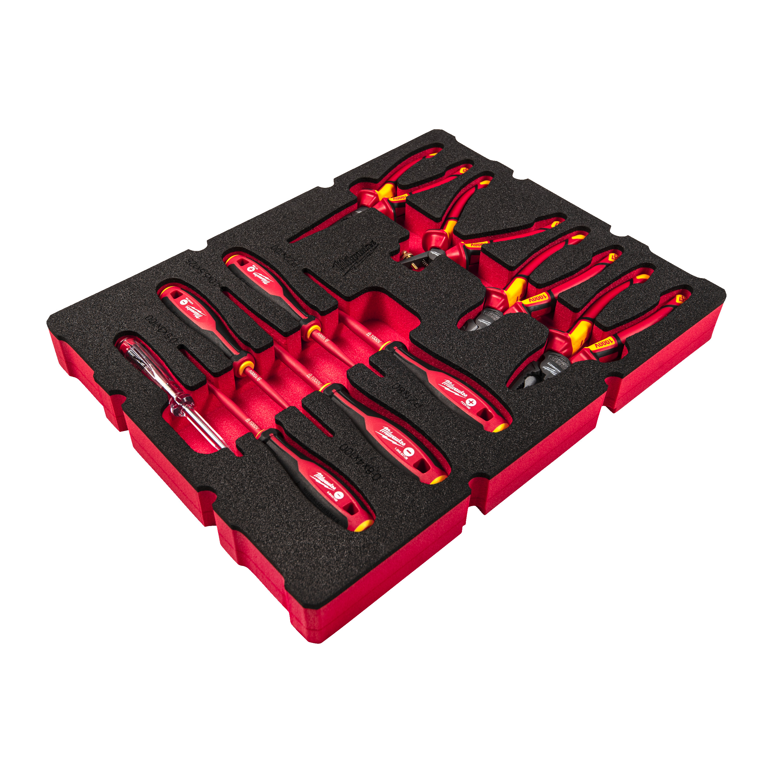 149912_Milwaukee_Foam_Inlay_PACKOUT_schroevendraaier_en_tangen_set_VDE_10dlg_p2