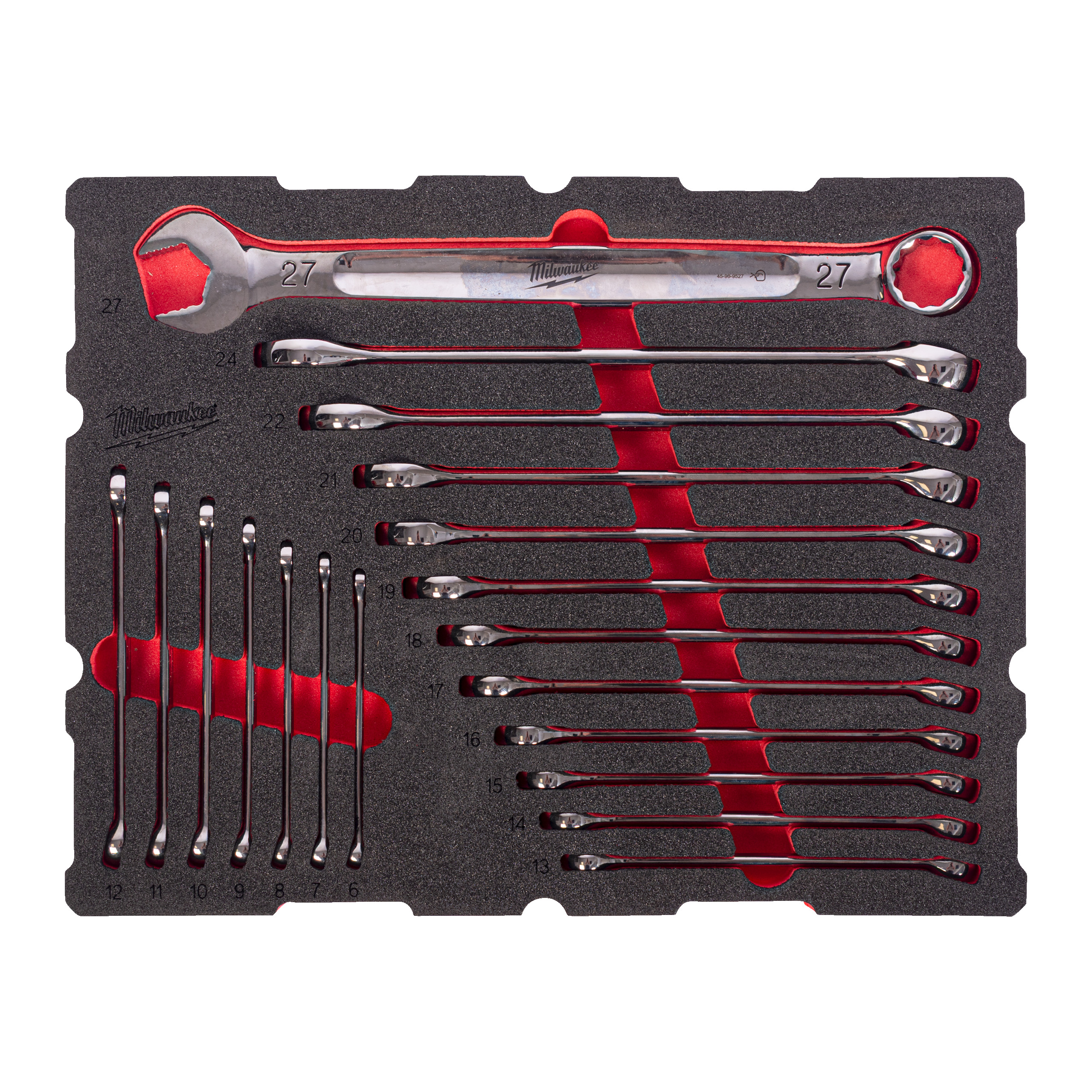 Milwaukee Foam Inlay PACKOUT MAX BITE combinatiesleutelset (19-delig)