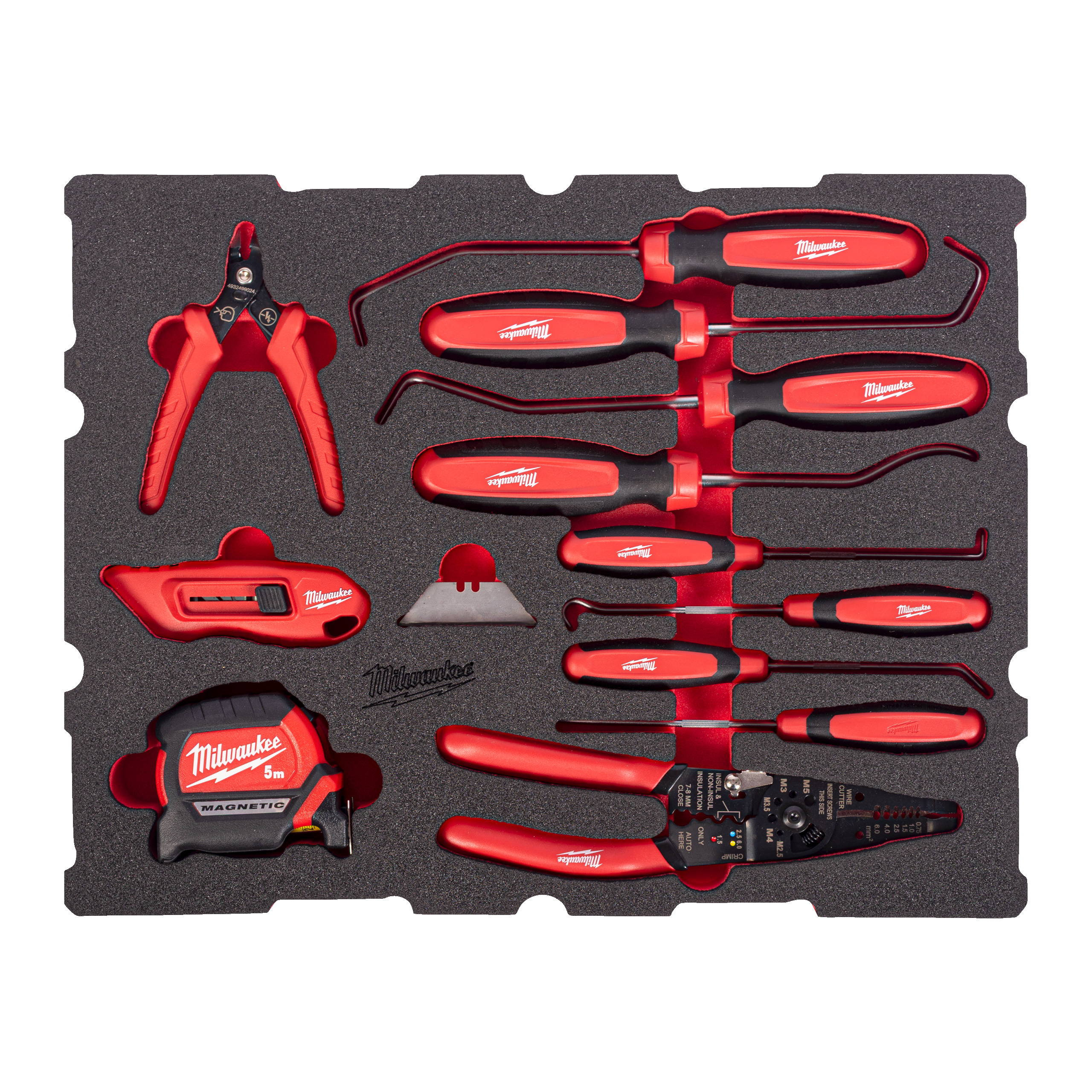 Milwaukee Foam Inlay PACKOUT haakset (17-delig)