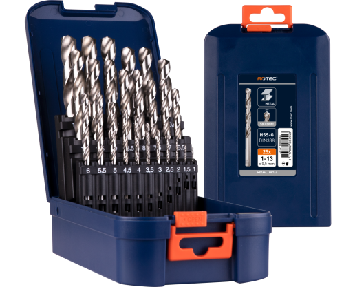 Rotec Metaalboorset HSS-G Silver-line 1-13mm 25dlg
