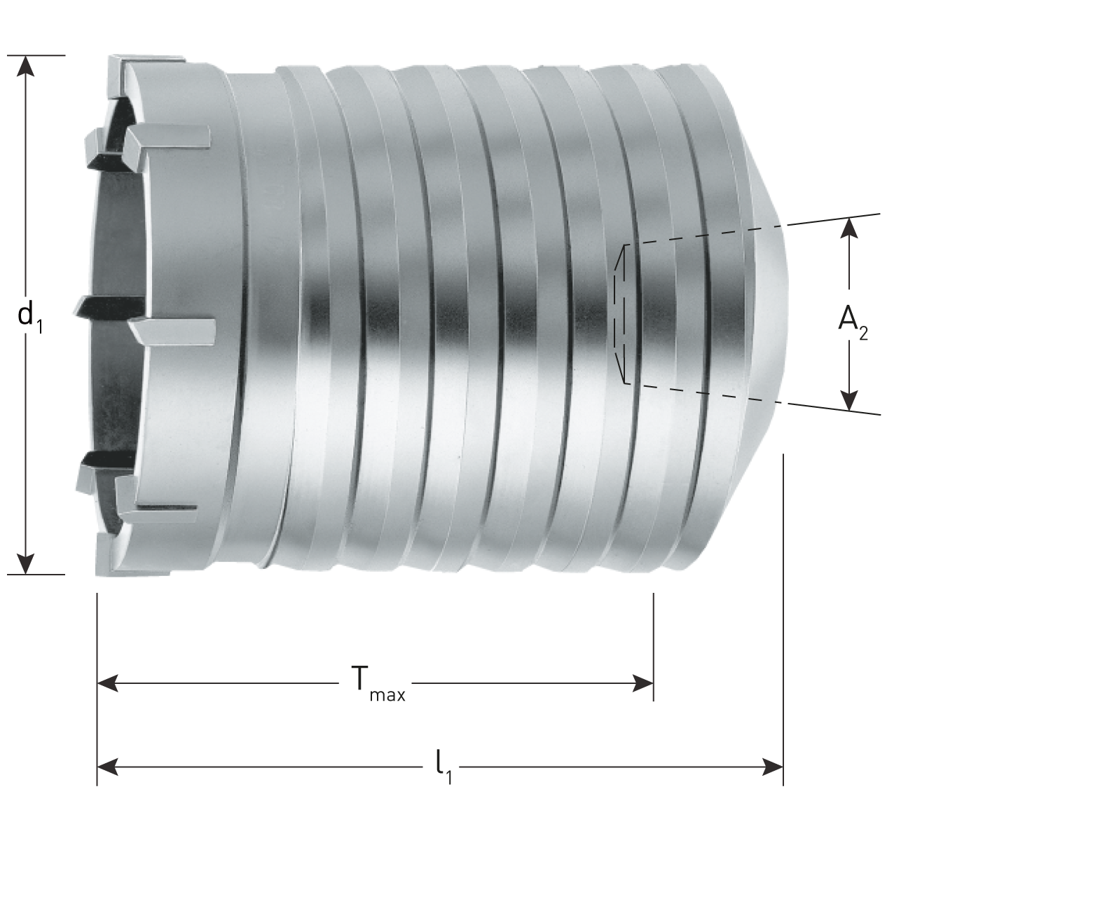 150131_Rotec_Hamerboorkroon_K_konus__1_8__8_tanden_80x100mm_H_p2