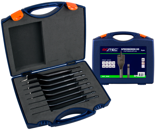 Rotec Speedboorset 1/4 hex Heavy-Duty 12-32mm 8dlg