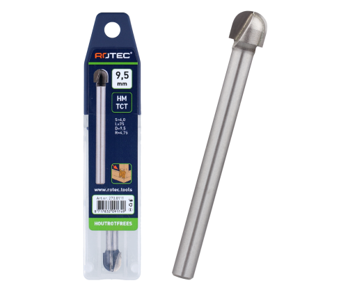 Rotec Houtrotfrees HM Silver-line 9,5mm