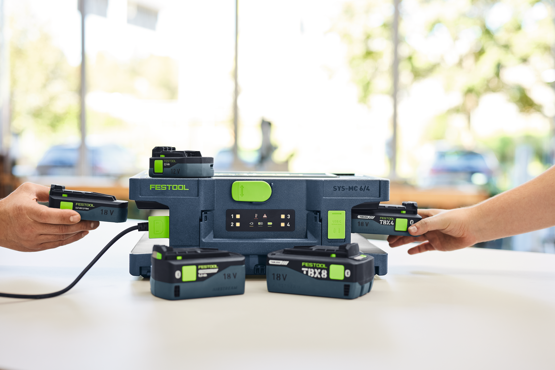 150794_Festool_acculader_SYS_MC_6_4_6A_4_voudig_12_18V_Systainer_p5
