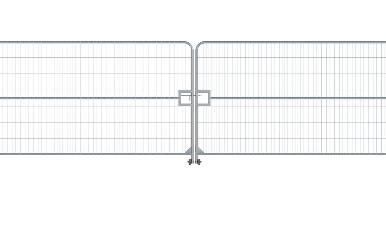Bouwhek dubbele deur Round Top 7.0m