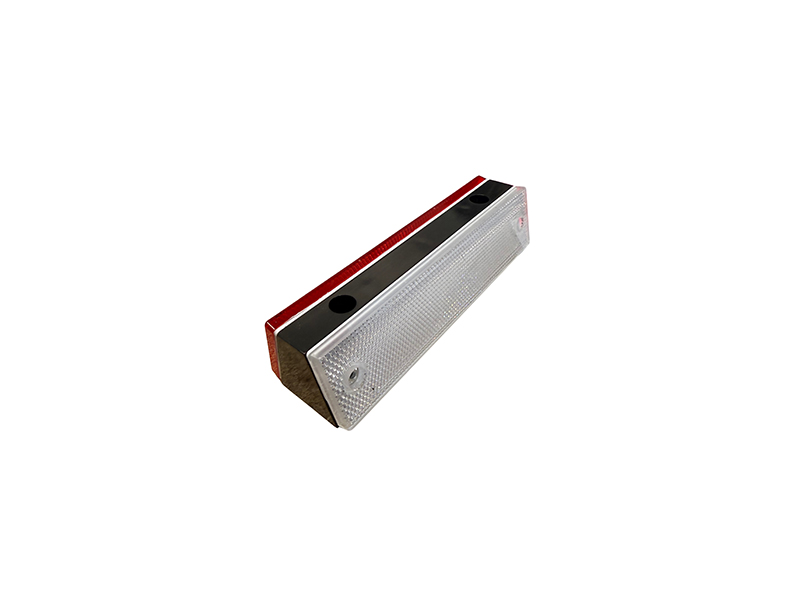 Geleiderail reflector - Rood/ Wit dubbelzijdig