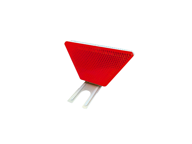 Geleiderailreflector trapezium - Rood/ Wit
