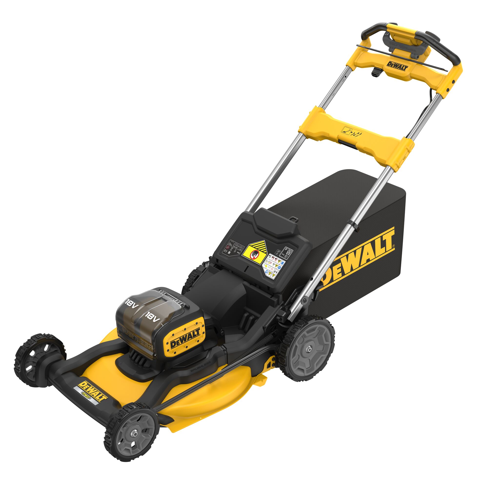 DeWalt 36V grasmaaier 53cm zelfrijdend (werkt op 2x 18V) DCMWSP156N-XJ