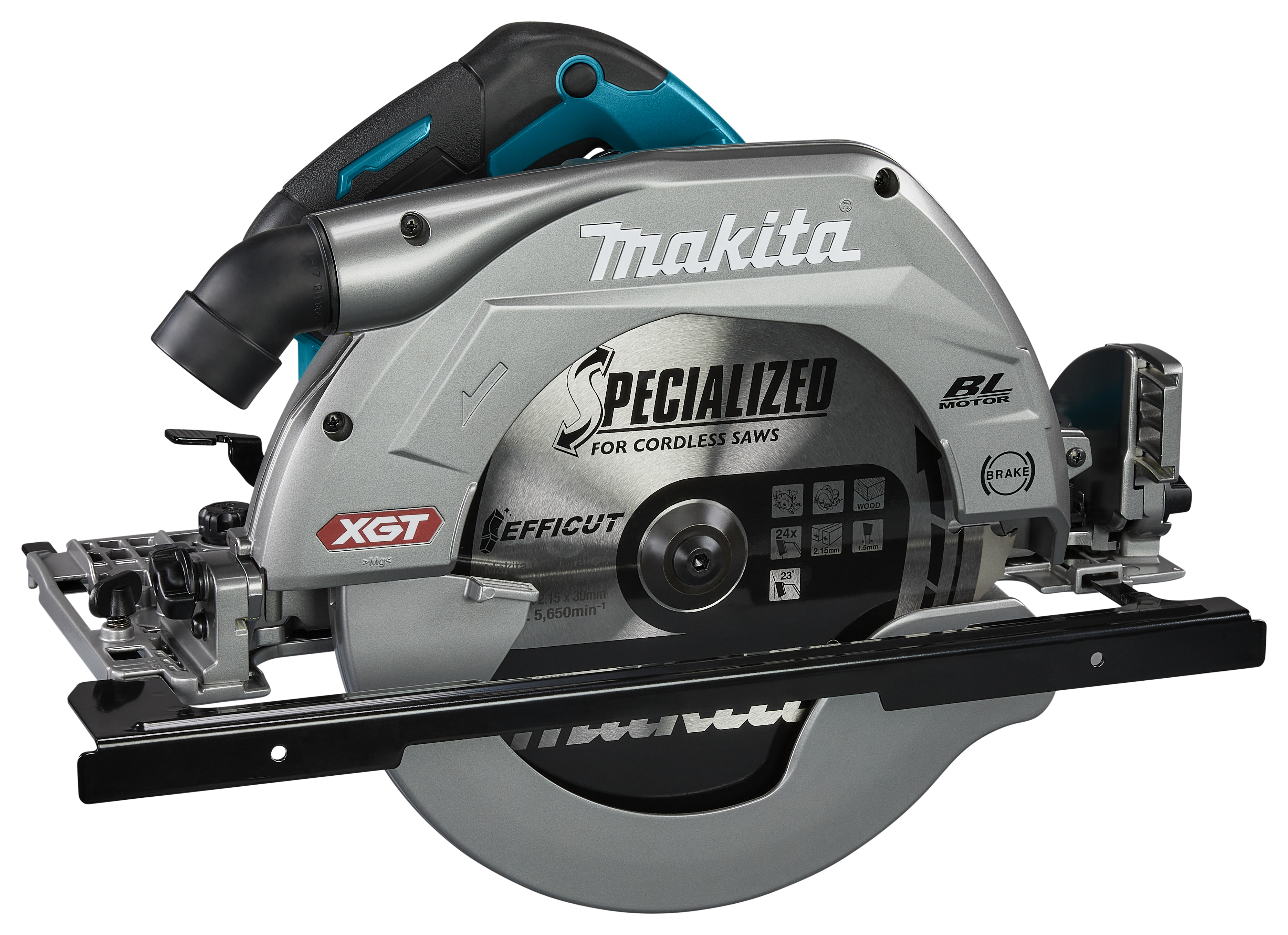 Makita cirkelzaag HS011GZ 270mm geschikt voor geleiderail 40V AWS ready
