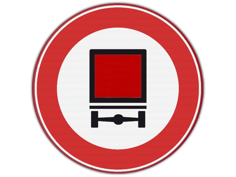Verkeersbord RVV C22 - Verboden voor gevaarlijke stoffen