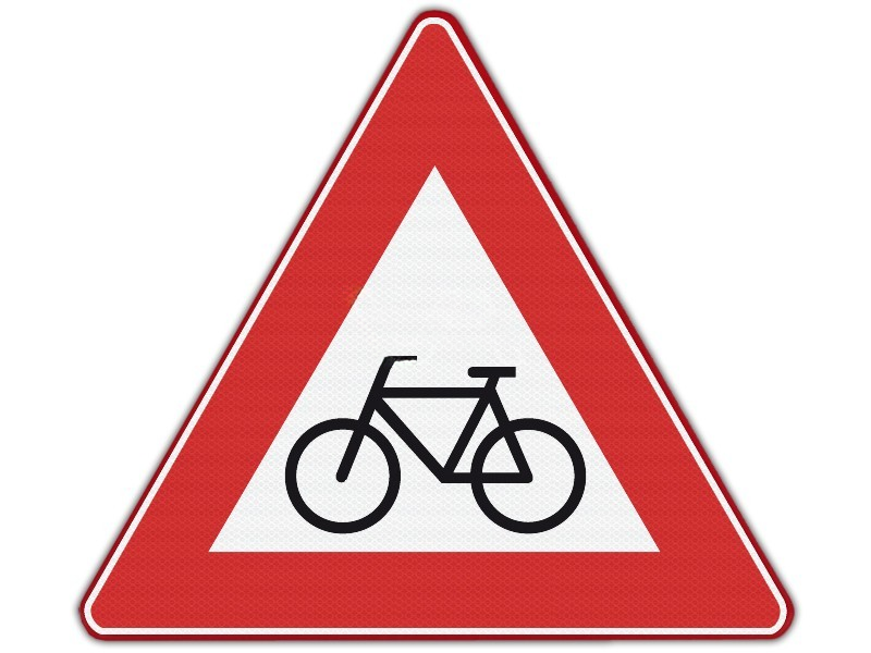 Verkeersbord RVV J24 - Fietsers en bromfietsers
