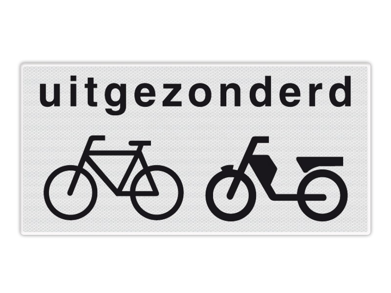 600994_Onderbord_RVV_OB54___Uitgezonderd_brom_fietsers_p1