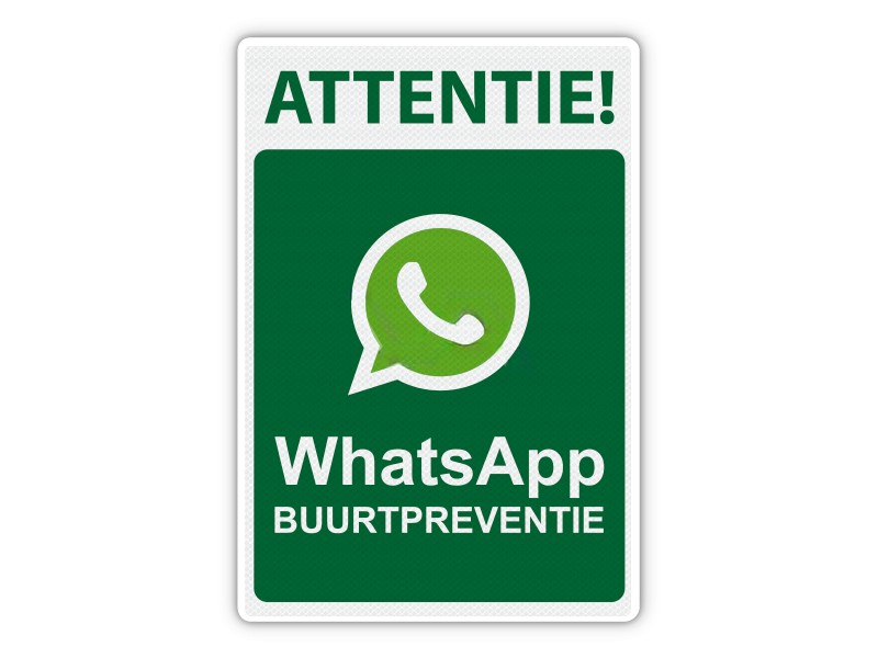 WhatsApp buurtpreventie