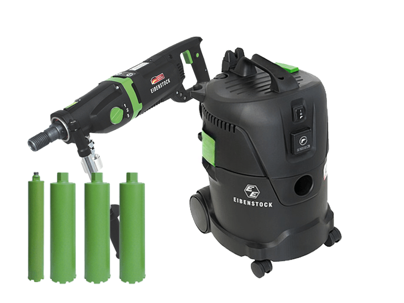 Diamantboormachine ETN 162/3 + borenset + stofzuiger DSS 1401 L | Eibenstock