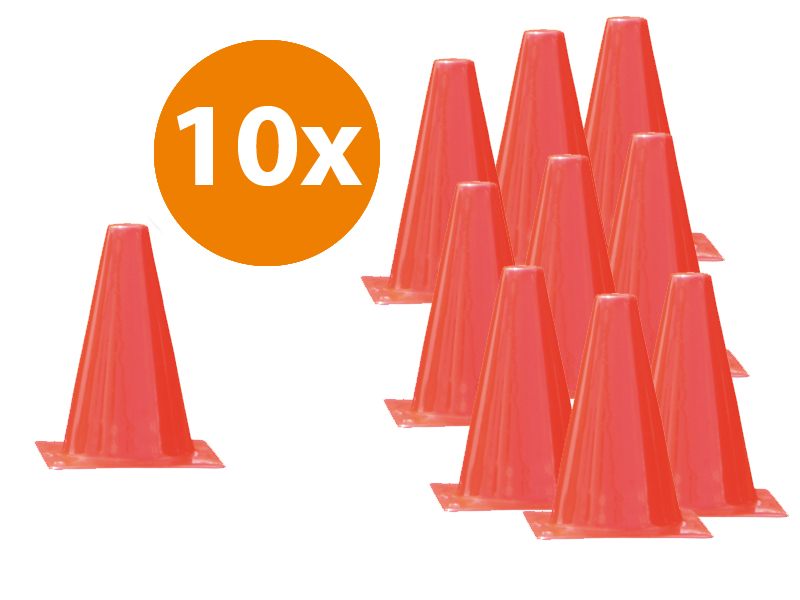 ACTIE verkeerskegels 30 cm | 10 stuks