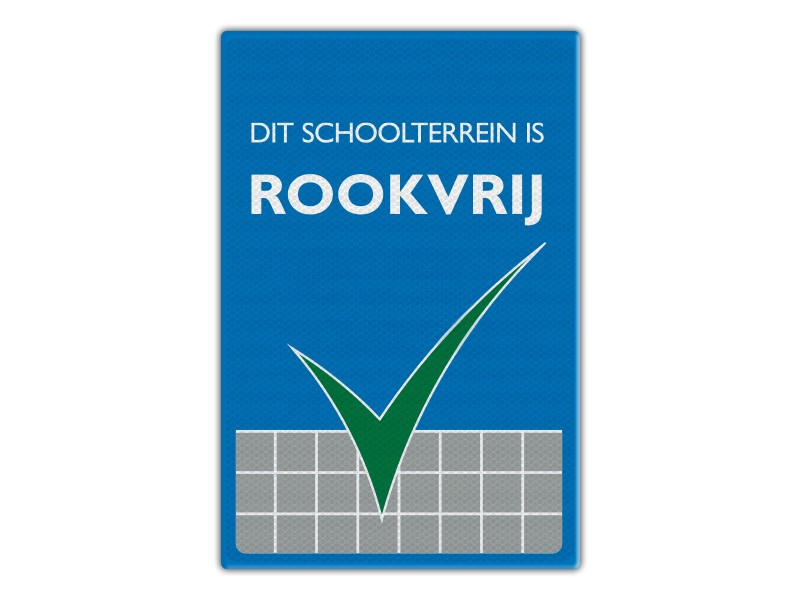 Verkeersbord RV01 - Dit Schoolterrein is Rookvrij
