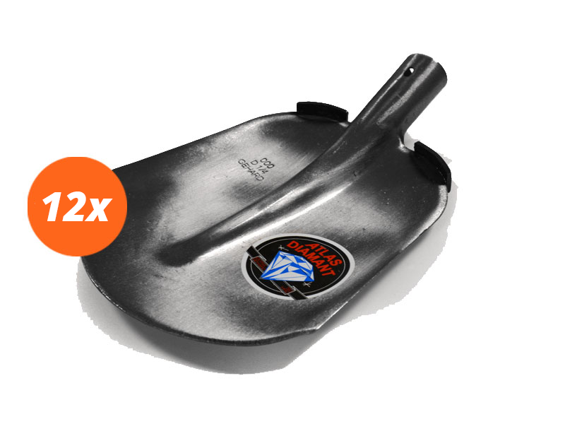 12 x Schopblad Atlas 1/4 gebogen opstap