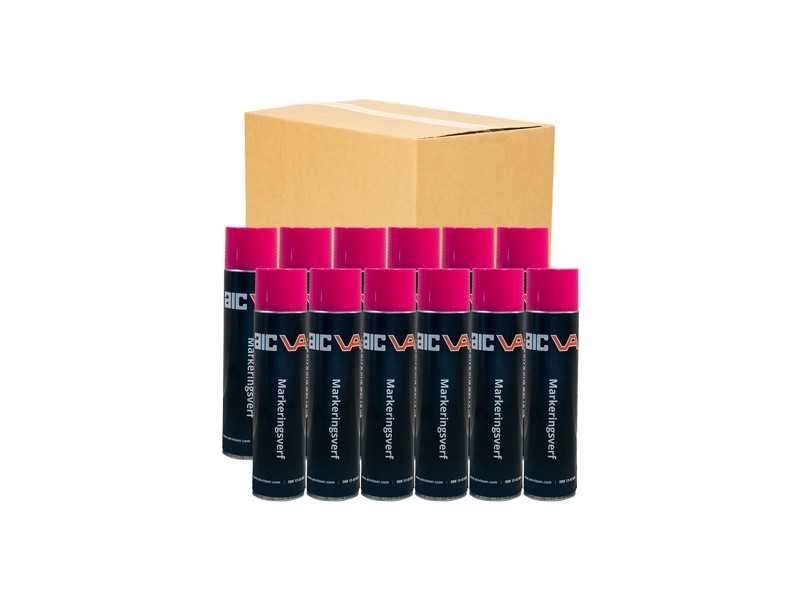 Markeringsverf FLUOR doos | 12 spuitbussen