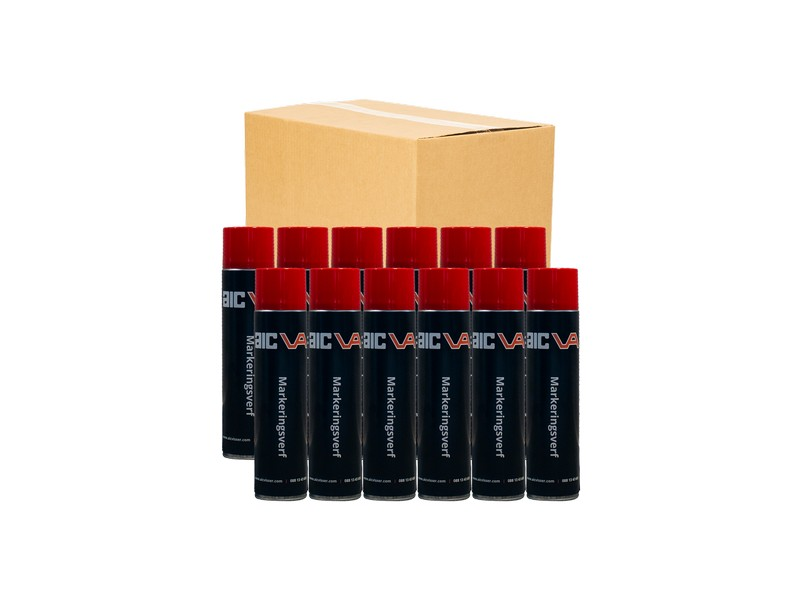 Markeringsverf ROOD doos | 12 spuitbussen