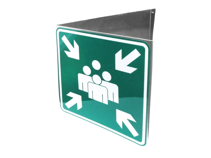 601734_Bord_Verzamelplaats_driezijdig_40cm_met_paal_p6