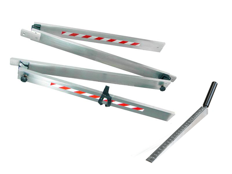 Afreilat inklapbaar aluminium 4 meter met meetwig