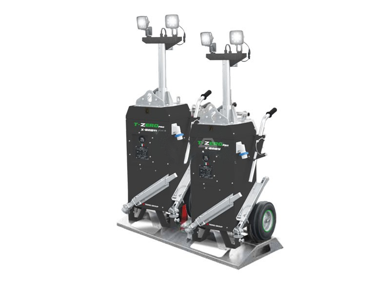 Lichtmast X-Baby 2 x 70 Watt LED met frame | 2 stuks