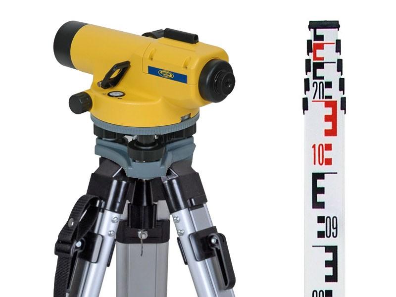 Waterpasinstrument Spectra AL28M met statief en telebaak 5m