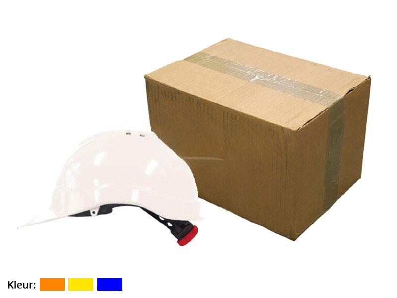 Bouwhelm Oxxa met draaiknop in doos | 20 stuks