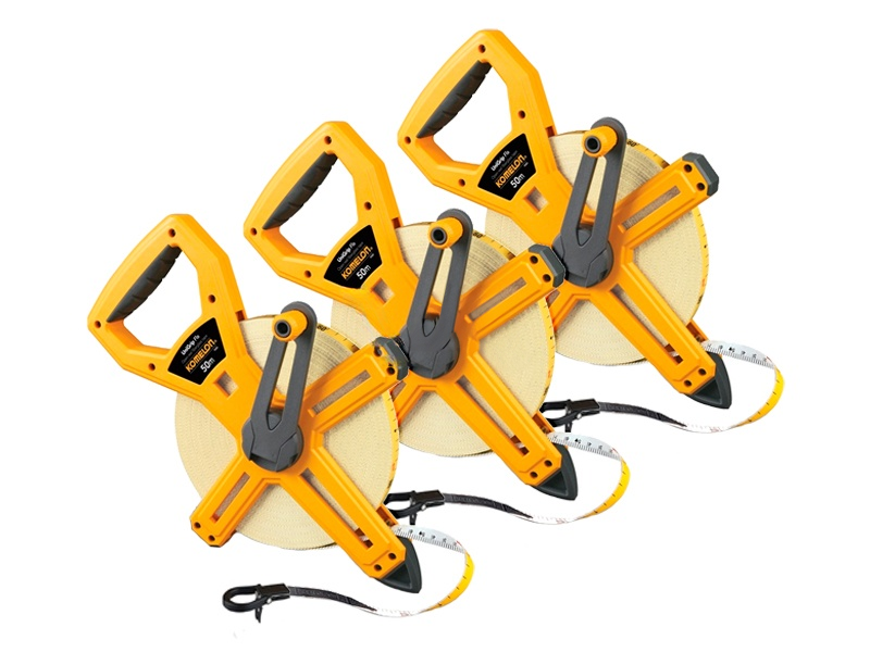 Meetband Komelon 50 meter met ring | 3 stuks