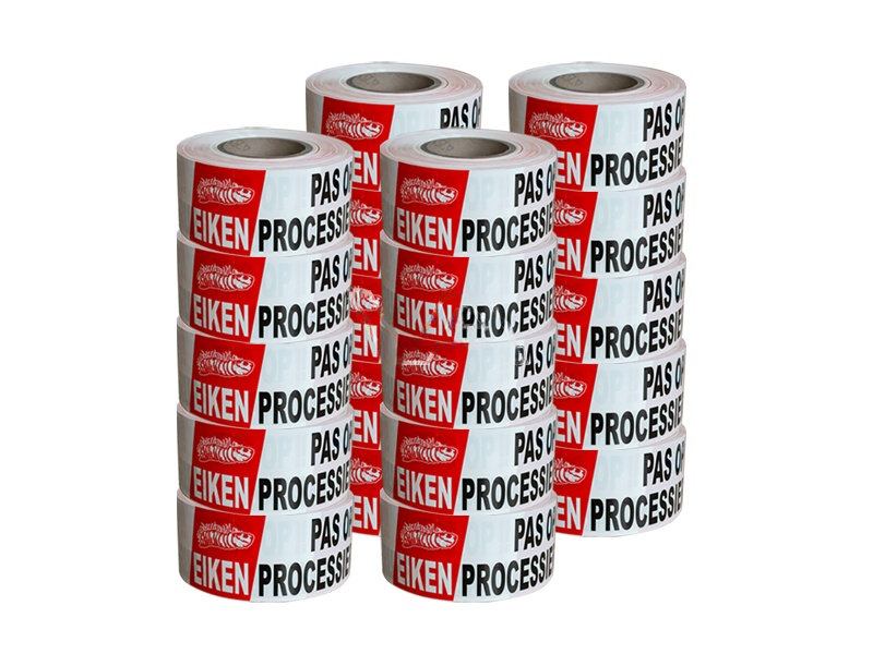 Afzetlint Eikenprocessierups 250 meter x 75mm | 20 rollen