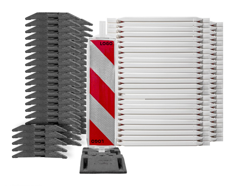 Geleidebaak KX met Logo + baakvoet | 50 sets