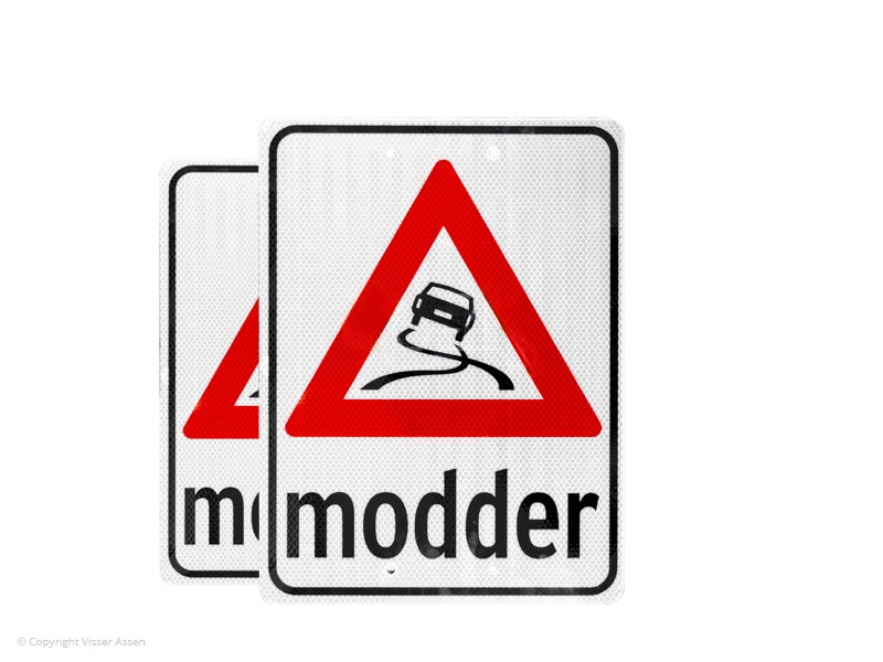 Modderbord kunststof 30 x 40 cm wit | 2 stuks