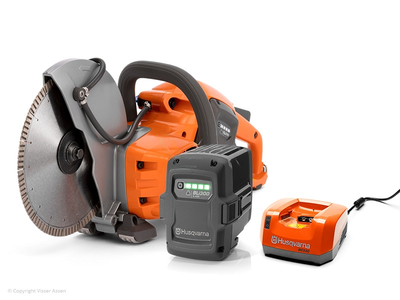 Bandenzaag Husqvarna K535i + accu BLi 300 + snellader