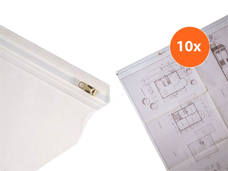 Tekeninghoes PE A0 900 x 1250 mm | 10 stuks