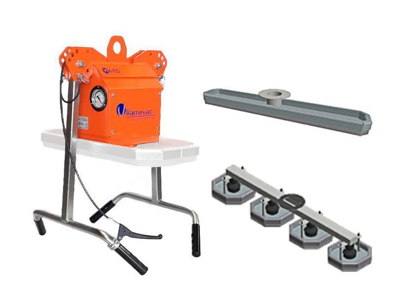 Tegeltiller Hamevac VTH-150-BL + Bandennap 72kg  Tegelframe (4) 120 kg