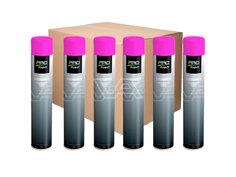 Markeringsverf Pro-Paint Lijnmarker 750 ml | 6 stuks