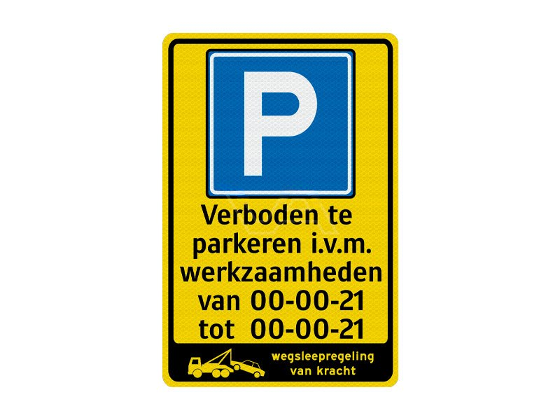 Niet parkeren bord PM01