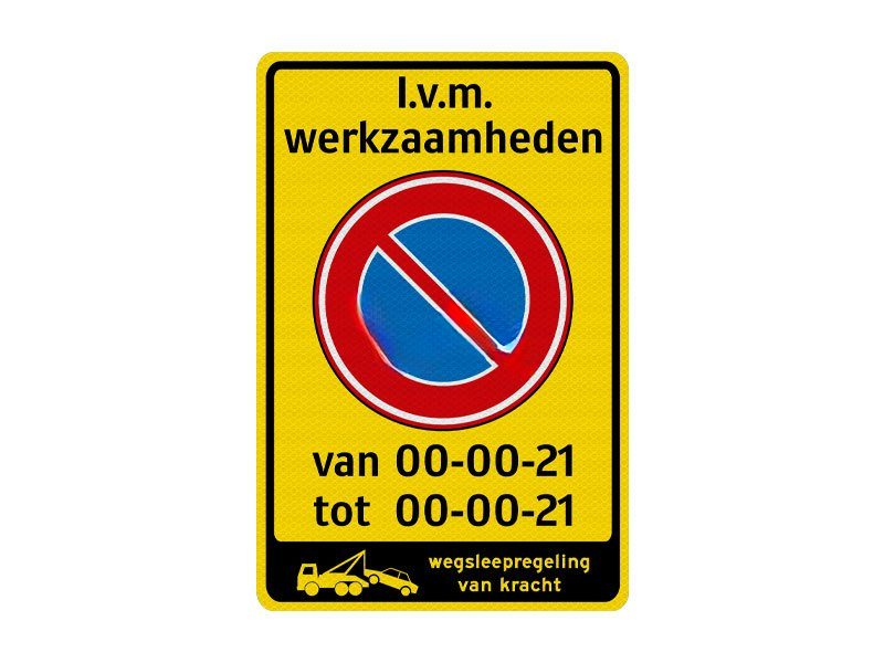Niet parkeren bord PM02
