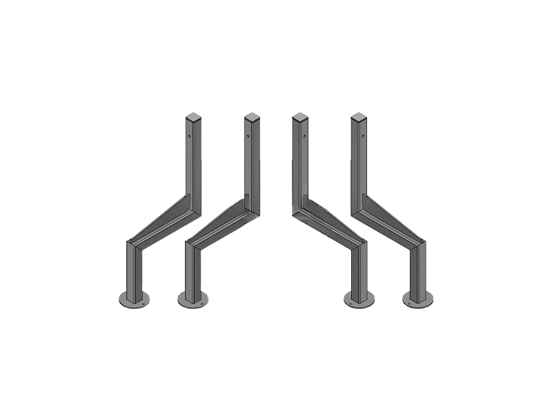 Hamevac steunpoten links en rechts evenaar set