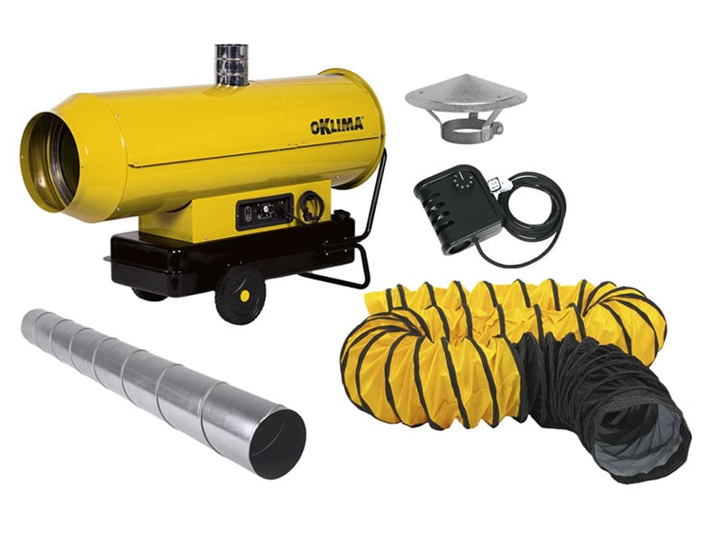 Heteluchtkanon Oklima PH 400 indirect | Complete set