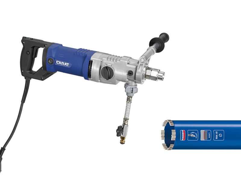 Carat Diamantboormachine A1850 incl Diamantboor Ø61 mm
